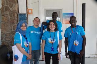 UN Volunteers from UNV South Sudan during IVD event held in UN Office in Juba, South Sudan.