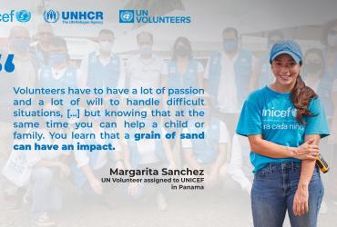Margarita Sanchez, Voluntaria ONU para UNICEF