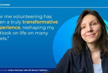 Online Volunteers engaged through UNV supported UN Women Tajikistan to achieve gender equality.