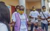 UN Volunteers in Congo, together with France Volontaires and the RAVSI platform, launched the Mask4All initiative to distribute 2,500 masks to the poorest people in Brazzaville, including the elderly, pregnant women and persons with disabilities. 
