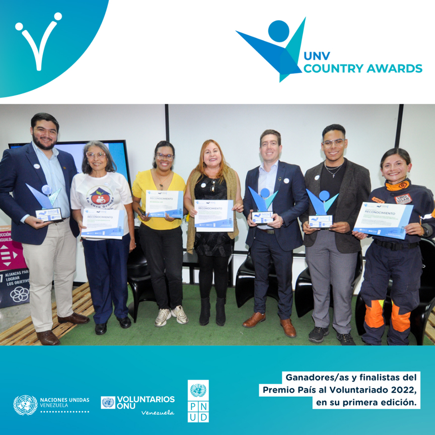 Winners of the Venezuela's Volunteer National Award 2022