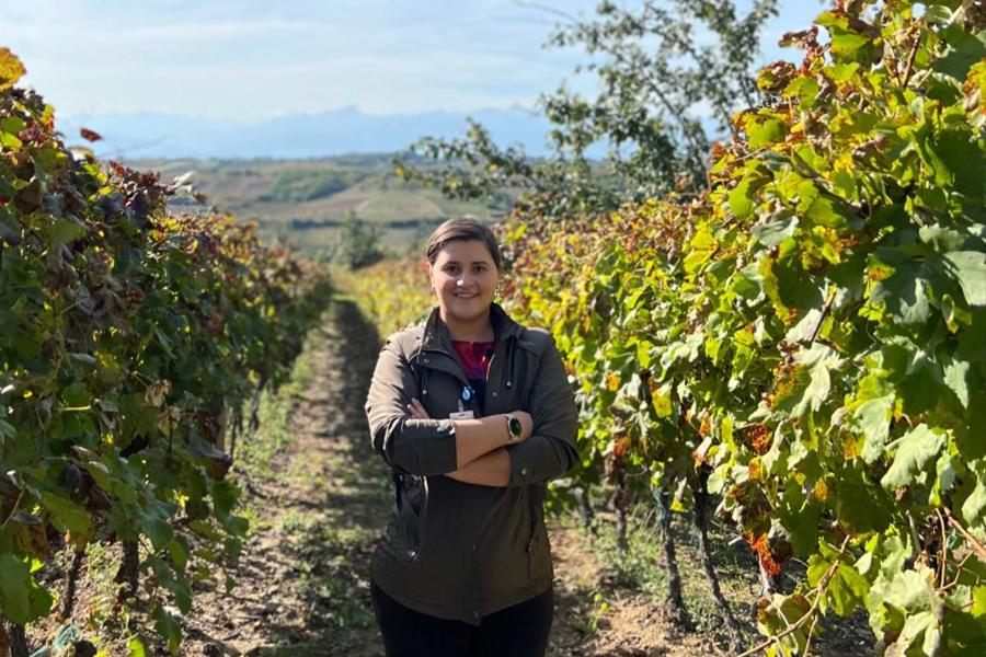 UN Volunteer Anita Shabani during her first field visit to the Blinaja National Park, in Kosovo, as per UN SC 1244 (1999).