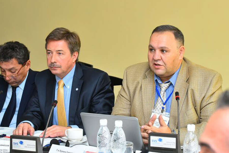 1. 2016, Bishkek, with Mr. Alexander Avanessov, UNDP RR and UNRC. Discussing the technological disasters of the region with the Government and launching Uranium project for Central Asia.