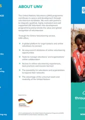 UNV Online Volunteering service general brochure