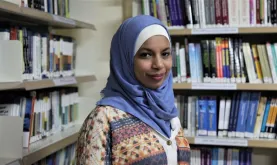 A student in Tulkarem Community Library