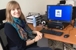 Holly Langham (United Kingdom) serves as a UN Volunteer Associate External Relations Officer with UNHCR in Albania supporting refugees and asylum seekers in the COVID-19 context.