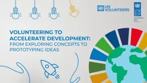 UN Volunteers is collaborating within UNDP Acc Labs to showcase how volunteering is indispensable when applying people-centered solutions to accelerate the fulfillment of the Sustainable Development Goals (SDGs)