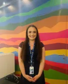 Nadina Imamović, UN Volunteer Programme Associate, at the UN House in Sarajevo.