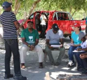 UN Volunteer Vanessa Falkowski works with local stakeholders to collect suggestions for the improvement of the national parks.