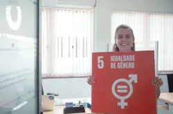 Roxane Sardi, funded by Luxembourg, is a UN Volunteer Gender Officer with the UN Resident Coordinator's Office in Cabo Verde.