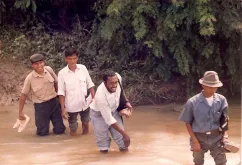 Deryck Fritz (Trinidad and Tobago) served as UN Volunteer District Electoral Supervisor with UNTAC. His commute to work was sometimes challenging.