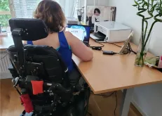 Chavia Ali, UN Volunteer Assistant Research Officer UNDP RBAS, working at home.