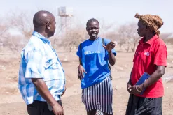 Volunteers are vital to local resilience, and measuring their contributions ensures their impact is recognized. In this photo, volunteers assess refugee living conditions in Kakuma camp.