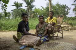 Displaced people in Kakenge, Kasai Province, DRC.