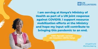 Edith Ngunjiri, UN Volunteer, UNFPA Kenya