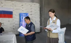 Elizaveta Smeshko, UN Volunteer Communications and Advocacy Officer with the World Food Programme in Tajikistan.