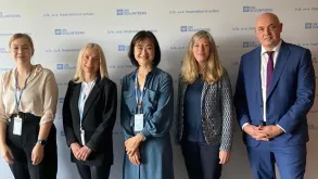 “Volunteering was a truly rewarding experience for me,” says Titta Maja-Luoto (second from left) as she visits UNV headquarters in Bonn.