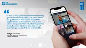 UN Volunteer Hugo Juarez in Guatemala
