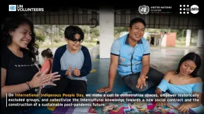 Luis Alvarado, indigenous UN Volunteer of the Kichwa community, serves with UNFPA Venezuela.