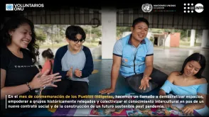 Luis Alvarado, Voluntario ONU kichwa sirviendo para UNFPA Venezuela