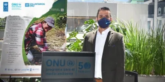 Ex Voluntario ONU, Cristian Rojas Cifuentes, quien sirvió como Analista de Información con el Programa de las Naciones Unidas para el Medio Ambiente (PNUMA) en Colombia