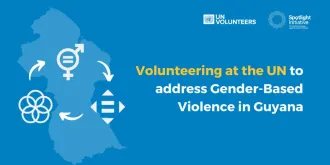 UN Volunteer addresses gender-based violence in Guyana.