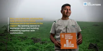 UN Volunteer in service