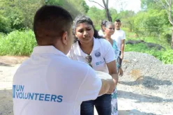Afshana Khathunis, a National Service Scheme Volunteer Awardee from India, engages with the community members as a National Youth Volunteer in Nehru Yuva Kendra in Mangalore, India.