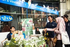 Participants at the Business Expo at Gandaria City Mall in Jakarta, Indonesia.