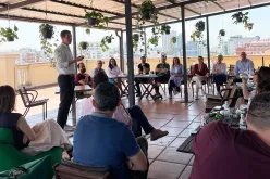 UN Volunteer Andreas Nord (standing) was a UN Volunteer Programme Support Officer for Inclusive Growth with UNDP in Kosovo (as per UN SC1244).