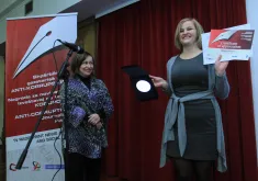 Kosovo_Anti corruption Award Kosovo_2011.JPG