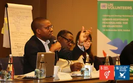 Albert Mirindi is a UN Volunteer currently based in UNDP’s Mali office working as a Gender Specialist/Gender Advisor on a project supported by the Peacebuilding Fund.