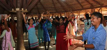 Volunteerism is one of the clearest expressions of solidarity. Here, participants engage in a community-based violence prevention programme called 'Manohari' in Sri Lanka. 
