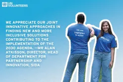 Sweden reinforces partnership with UNV, with additional contributions for disability inclusion