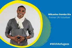 Mikaelou Demba Dia, former UN Refugee Volunteer who served as Programme Assistant in the West Africa Regional Office of UN Women.