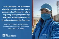 UN Volunteer Machiko Kitagawa served with UNICEF in Nepal.
