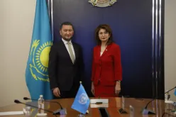 Toily Kurbanov meets with Aida Balayeva, Minister of Culture and Information of the Republic of Kazakhstan.
