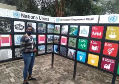 Miriam Tina, UN Volunteer Disaster Risk Reduction Assistant serves with UNDRR Kenya