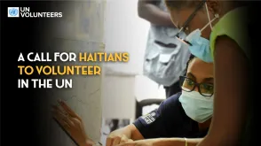 In the photo: Ismaelle Renaud, national UN Volunteer serving as Technical Assistant in Risk and Disaster Management with UNDP in Haiti.