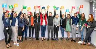 Newly recruited UN Youth Volunteers funded by the Russian Federation at their assignment preparation training in Moscow.