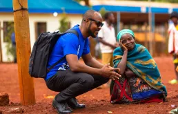 Volunteers support communities in Tanzania. Photo referenced in the 2026 SWVR campaign.