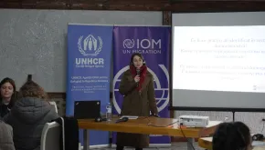 Sára Sívková, UN Volunteer Associate Protection Officer with the UN Refugee Agency in Chișinău.