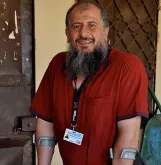 Mohammad Sarhan, UN Volunteer working with the Communications and Information Technology Section (Human Resources) for the UNAMID.