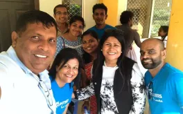 Shalina Miah, Regional Manager of the UNV Office for Asia and the Pacific, during a visit to Sri Lanka in 2018.