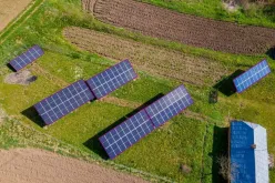 Satellite imagery showing the solar project with mini-grid installation.