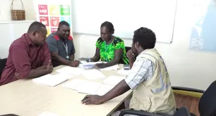 UN Volunteer Pritta Novia Lora Damanik, serving with UNICEF, stepped forward to develop psychosocial support guidelines to help teachers and students during the COVID-19 crisis.