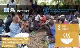 Through their partnership, UNV and FAO offer opportunities for youth and professionals to contribute to the fight against hunger and the move towards sustainable agriculture.