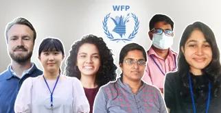 UN Volunteers Frans Elinder (Sweden), Sohee Lee (South Korea), Saanaaree Manoratna, Usitha Rajeevan, Prabuddha Boralugoda, Sathsara Deyalage (Sri Lanka) are supporting WFP Sri Lanka's  work to address food insecurity, ensure resilience building, and support livelihoods.