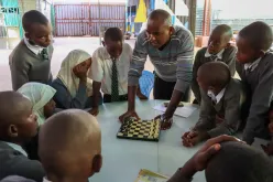 Volunteers support communities and ensure that no one is left behind. Here,  national UN Volunteer Mohamed Ali Gololcha with UNDP in Kenya coordinates activities in a youth center in Isiolo County.
