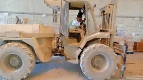 Nono Noelle Molipo Bilepo, a UN Volunteer Movement Control Officer with the UN Support Office for Somalia, managing logistics during her assignment.